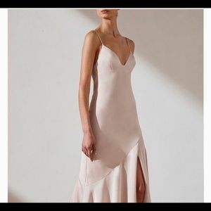 Shona Joy Bias Asymmetrical Slip Dress